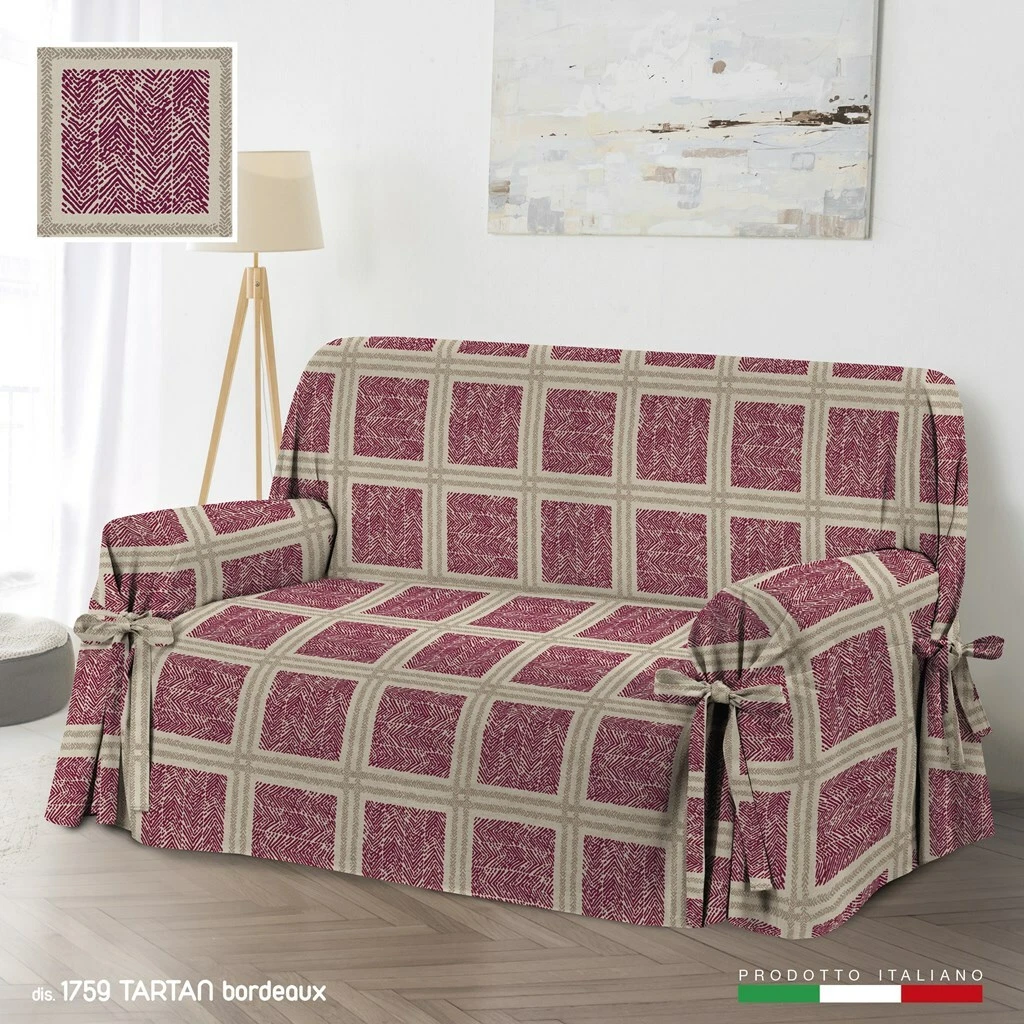 L'Emporio Casa Telo Copridivano Copriletto Tela Grossa Robusta Cotone in Panama 160X260-260x280-360x280 Misure Maxi Lenzuolo Copritutto Cotone Granfoulard Made Italy (BLU, 360X280