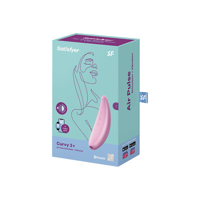 Satisfyer 'Curvy 3 Connect App', Druckwellenvibrator mit App (15cm)