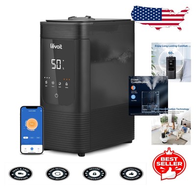 6L Smart Dual Mist Humidifier for Home - Essential Oil Diffuser & Sleep Aid