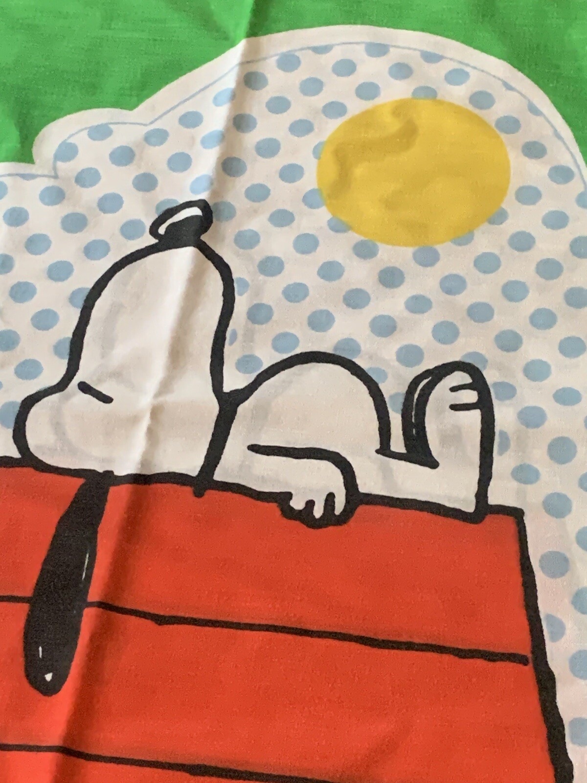 Vintage 1965 Peanuts Snoopy Woodstock Pillowcase PermaPrest Muslin