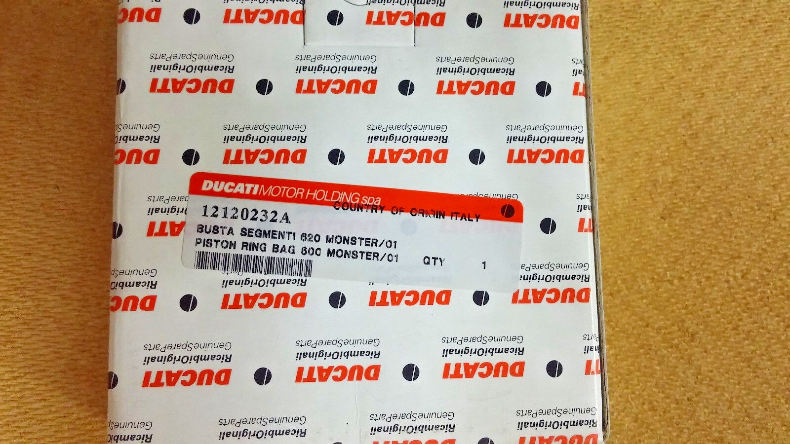 Segments de piston 80mm neufs pour réfection moteur Ducati 600 Monster