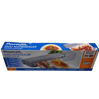 Power XL Duo Nutrisealer Vacuum Storage Sealer Food Liquid 6 in 1 | UK