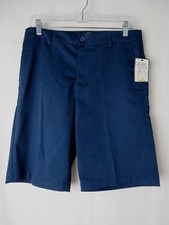 Slazenger School Uniform Shorts Boys YBU491 Flat Front Navy Size L 7978