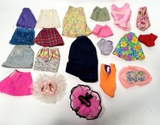 Lot of Vintage Barbie Similar Doll Clothing Gowns, Dresses, Skirts, Swimsuits