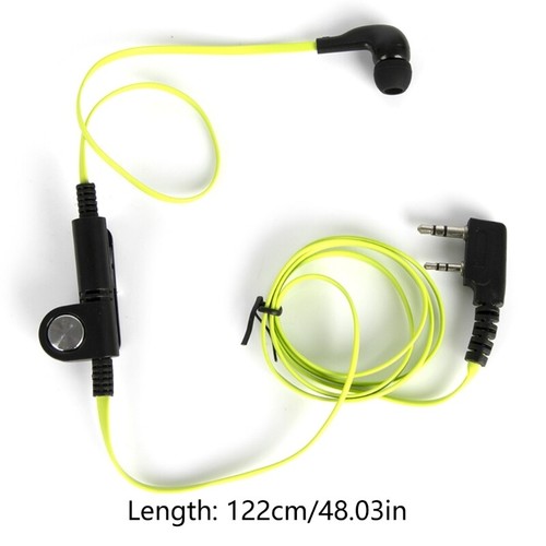 Green Fashion Style Headphone Two Way Radio Earbud for BF888s UV5R UV82 - Zdjęcie 8 z 8