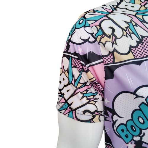 OH SNAP! Drill Clothing Co. T-shirt Adult Large Pastel Comic Book All Over Print - Picture 11 of 12