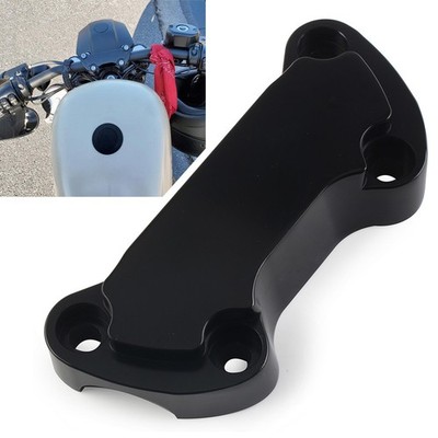 1'' Handlebar Riser Top Clamp Cover For Harley Dyna Softail Srtster 883 Black
