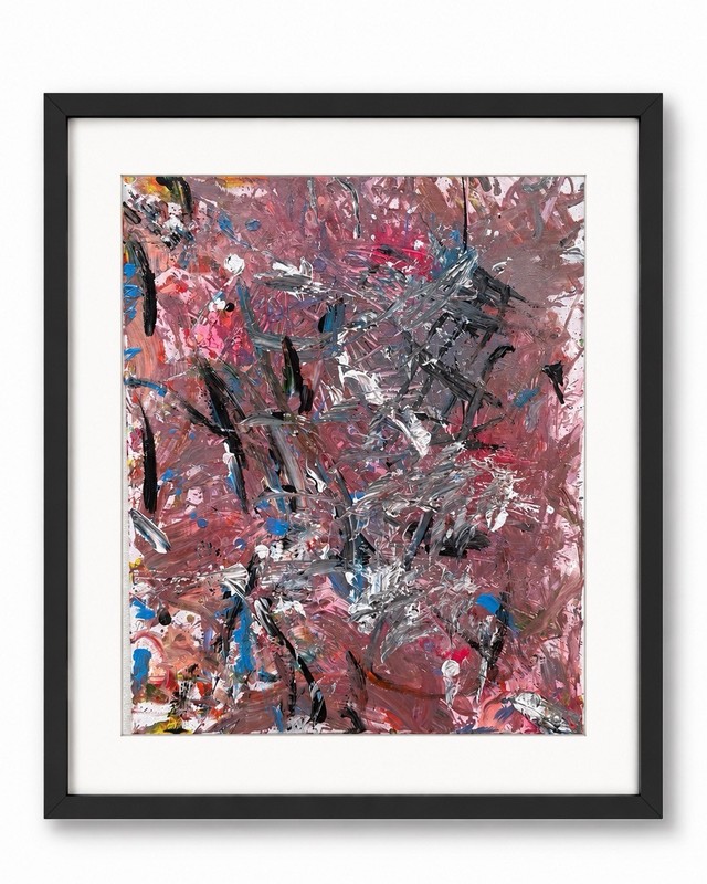 Consumer Culture Original Painting Abstract Art by HALO Abstract Style 16x20 in