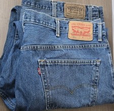 2 Pair Levis Jeans 44x29  44x30 Denim 550 Blue Jean Pants Lot of 2
