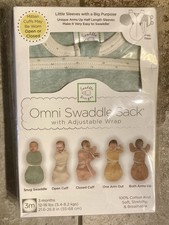 Omni Swaddle Sack Adjustable Wrap, Sz Small, 0-3 Months Heathered Jadette Green