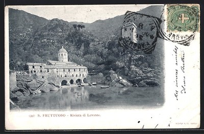 Ansichtskarte S. Fruttuoso, Riviera di Levante 1900 