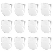 12 PCS Cubicle Clips Fabric Partition Panel Wall Clip Office Photos White