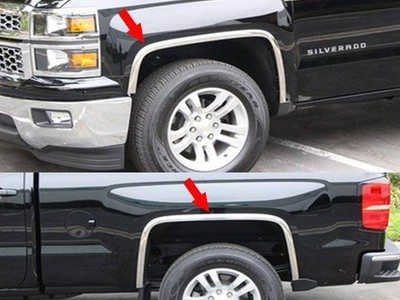 SS Fender Trim 4Pc Fits Chevrolet Silverado WZ56181 QAA