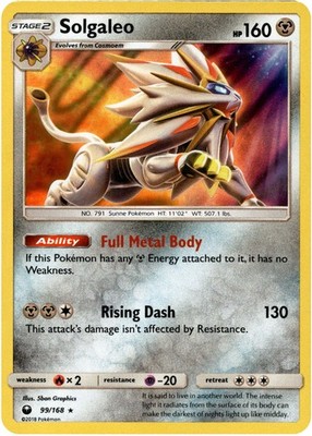 Solgaleo - 99/168 - Celestial Storm - Holo