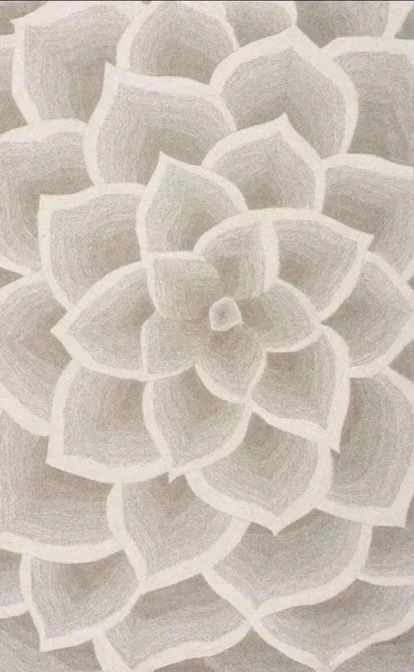 Lovely Rose flower hand tufted rug100%wool for living room bedroom carpet