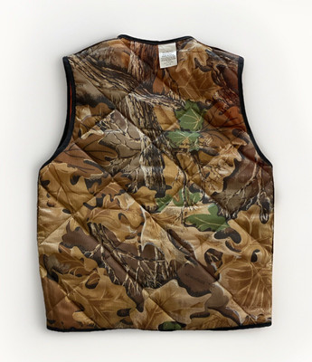 Boys Hunting Vest Camo and Orange Reversible (Size XL 1B) Quilted