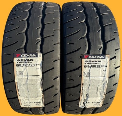 TWO BRAND NEW 225/40R19 93W Yokohama ADVAN NEOVA AD09 Tires Like Michelin Cup 2!