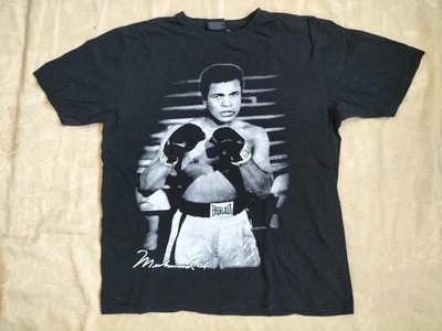 Muhammad Ali T-Shirt schwarz XL, 100% Baumwolle Shirt Box Legende Sammler
