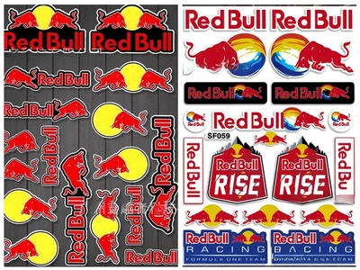 HOT HOT Universell Red Bull Sticker Helm Fahrrad Karosserie Haltbarer Aufkleber