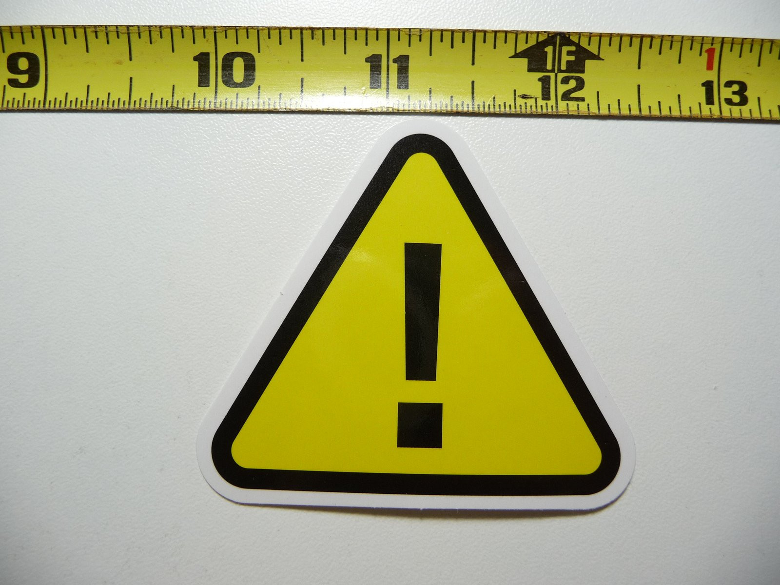 DANGER WARNING EXCLAMATION POINT STICKER DECAL ART WINDOW LAPTOP SKATEBOARD