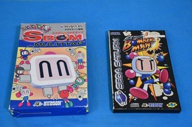 Sega Saturn Bomber Man (PAL)  + S-Bom Multitap by Hudson - Tested & working