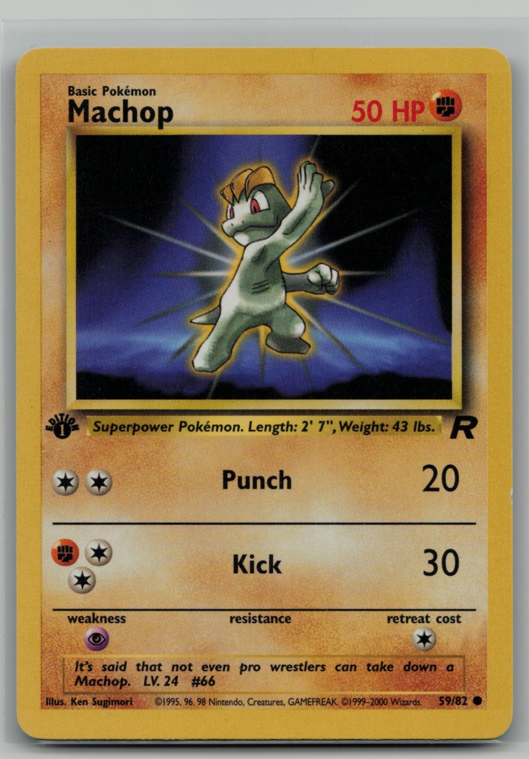 Machop Common Team Rocket 59/82 NM