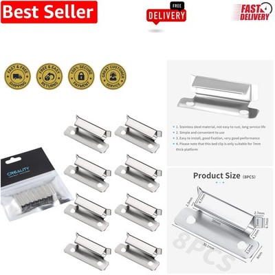 Corrosion-Resistant 3D Printer Bed Clips (8 Pcs) | Perfect Fit for Ender Series