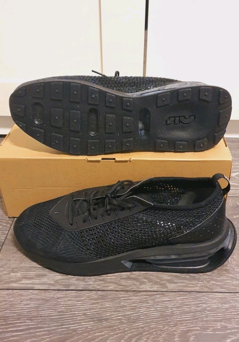 Nike Air MAX FLYKNIT RACER Triple Black FD2764001 UK Size 10.5 RRP 159.99 image 8