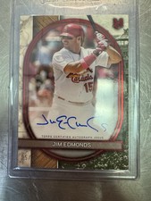 Topps 2025 Museum Archival Autograph Ruby Jim Edmonds /20 Cardinals #AA-JE