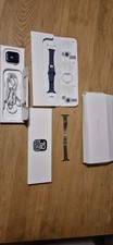 Apple Watch Series 10 GPS 42mm Silver Aluminium Case Denim Sports Band (S/M)