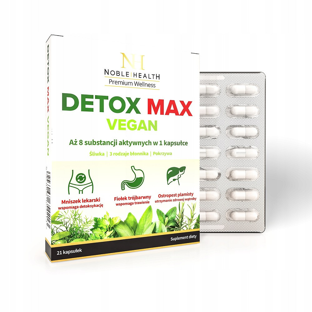 5903068655135 Noble Health Detox Max Веганский диетический комплекс для поддержания здоровья