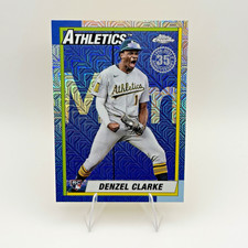 Denzel Clarke 2025 Topps Update Chrome Silver Pack Mojo Rookie #U90C-9 Athletics