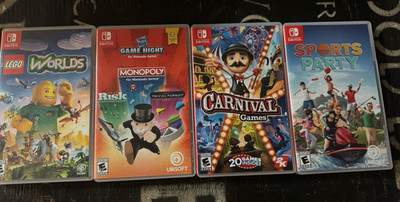 WB Games Hasbro Ubisoft Nintendo Switch LEGO Worlds Game Night Carnival Games M 