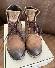 OXS Modello STEVE - Stivaletto uomo in camoscio marrone taglia 40 