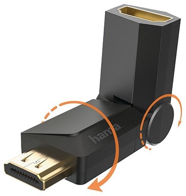 HAMA - Compact Gold Plated Swivelling/Rotating HDMI Extender