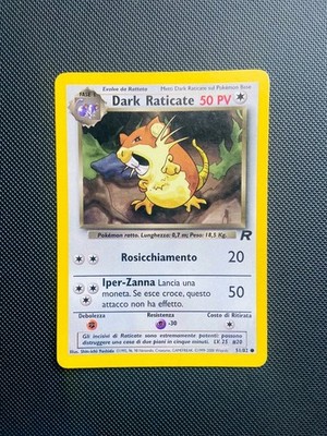 Pokemon Cards Dark Raticate 51/82 Rattatac Obscur Wizards Team Rocket ENG/ US