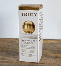 NIB TRULY Vanilla Baby Luxury Body Oil 1.7 fl oz Bakuchiol VEGAN CLEAN