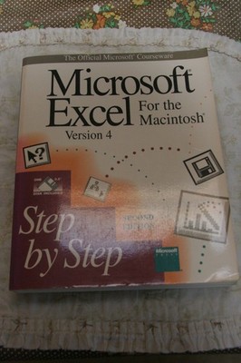 Microsoft Excel Version 4 Guide Book  & Software For Macintosh