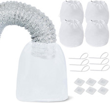 Dryer Vent Lint Catcher Bags Set of 4, Lint Trap Filter Bags for Dust Catching