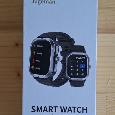 Jugeman V10 Smartwatch Fitness Tracker IP68 2,06 Zoll beige Silikon 50mm