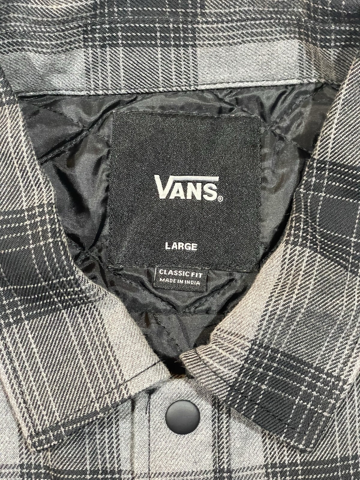 Vans Button Down Quilted Jacket - Large - image 2