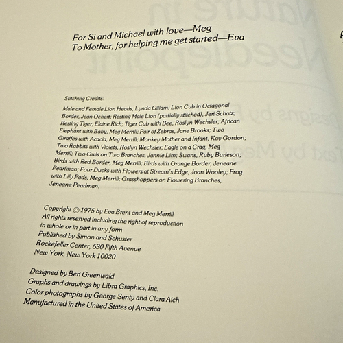 Nature in Needlepoint 1975 Designs by Eva Brent Text by Meg Merrill (hardback) - Picture 5 of 13