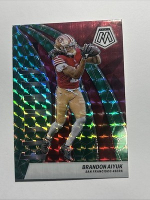 2024 Panini Mosaic - Elevate Brandon Aiyuk #16 Green Mosaic Prizm