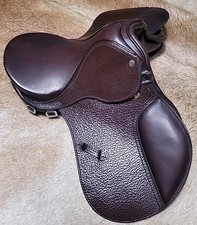 English Jumping Saddle  Tack Set   Genuine Leather   Seat Sizes 14"-18"