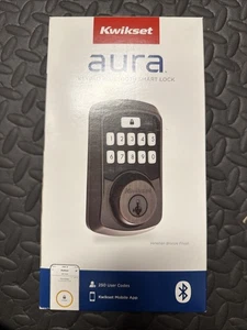 NEW Kwikset Aura Bluetooth Keypad Smart Lock SmartKey Sécurité Bronze vénitien