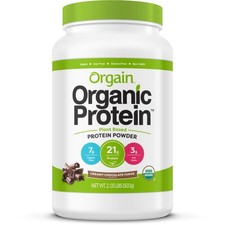 Orgain Organic Plant Based Protein Powder, Creamy Chocolate Fudge, 2lb Exp 2/27