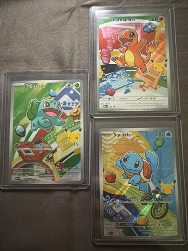Pokemon First Partner Illustration Kanto Bulbasaur Charmander Squirtle 37 38 39