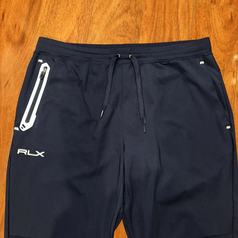 Pantalones de chándal para hombre RLX Ralph Lauren azul marino talla XL cordón absorbente Foto 2 de 4