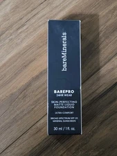 bareMinerals BAREPRO Wear Skin-Perfecting MATTE Liquid Foundation-MEDIUM 32 COOL