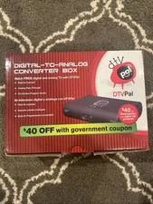DTV Pal Digital-to-Analog Converter Box TV Signal Converter Black Free Shipping